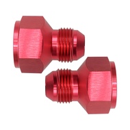 2Pcs Car Red Female AN10 to Male AN8 Reducer Expander Oil Fuel Air Gas Water Pipe Line Hose End Fitt