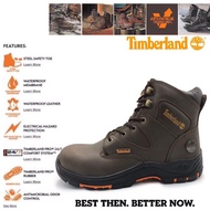 MEN SAFETY SHOES Premium Timberland Safety Shoes Boots Steel Toe Cap Steel Midsole Laces Premium Genuine Leather Hammer