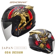 Gracshaw Helmet Gennex G535 ODA/SAMURAI Japan Edition New Launching with FREE HELMET BACKPACKS (G535
