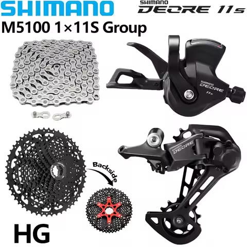 Shimano Deore M5100 1x11 Speed Groupset 11S Right Shift Lever Rear Derailleur LG500 Chain Sunshine C