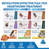 [FDA Approved] Revolution for Cats & Dogs - Anti-flea & Deworming Solution, Topical Spot Treatment