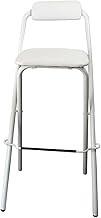 Folding Breakfast Bar Stool, Foldable High Chair Portable with Padded Seats, Counter Height Tall Bar