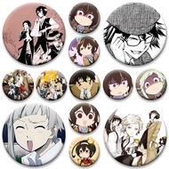 Fashion Round Brooch Nakajima Atsushi,Dazai Osamu Cartoon Badge Armed Detective Agency Anime Pin Bac
