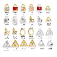 Nail accessories new Nail Drill jewelry hollow line nail alloy DIY Nail paste 24