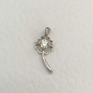 Non-Release 18K Rose Gold Necklace Four-Leaf Clover Pendant Gold Agate AU750 Non-Fade Non-Allergic S