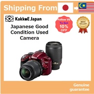 [Japanese Used Camera]Nikon Digital SLR camera D3200 200mm Double Zoom Kit 18-55mm/55-200mm attached