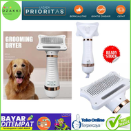 PROMO BARANG VIRAL - Sisir Pengering Bulu Hewan Anjing Kucing 2 in 1 Portable 300W / Pengering bulu kucing / Pengering bulu anjing / Pengering bulu binatang elektrik / Pengering elektrik / Hair dryer khusus hewan / Sisir pengering bulu binatang / Sisir