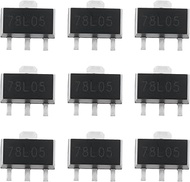 50Pcs SMD 78L05 Voltage Regulator 5V Output, SOT-89 for PCB DC Circuit Power Supply