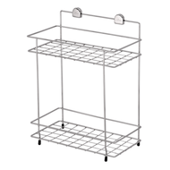 Global House Prime ตะแกรงชั้นวางของอเนกประสงค์สแตนเลส 2 ชั้น รุ่น PW-5104 ขนาด 28.5x20.5x58 ซม. รับป