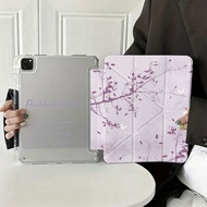 3+Y Folding Case For Redmi Pad 2 SE 9.7'' 11.0'' 10.61'' 25040RP0AI Purple Tree Stand Flip Cover For
