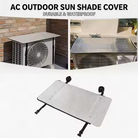 Outdoor AC Protector Air Conditioner Cover Outdoor Energy Saving Rainproof Dust Prevent Sun Exposure