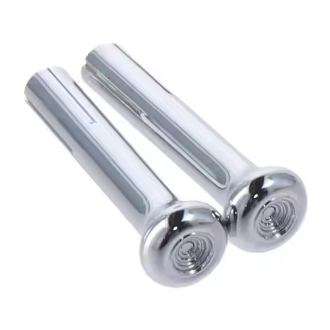 2Pcs/1Pair Door Lock Knobs Fit for GM Chevy 1971-1988 & Trucks Car Accessories Silver Chrome Plastic