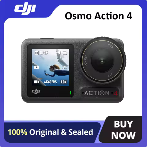 DJI Osmo Action 4 Standard Set - 4K/120fps Waterproof Action Camera with a 1/1.3-Inch Sensor