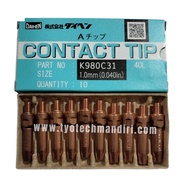 MATA Contact Tip MIG CO2 Welding Eye DAIHEN OTC 1.0mm 40L
