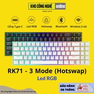 Rk71 - RK71 wireless mechanical keyboard with bluetooth 5.0 connection, USB type C