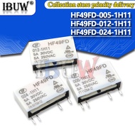 2PCS HF49FD HF49FD-005-1H11 HF49FD-012-1H11 HF49FD-024-1H11 Relay HF49FD-005 012 024 1H11 4Pin 5A Re
