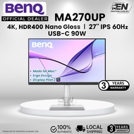 [𝗡𝗲𝘄] BenQ MA270UP | 27" 4K Nano Gloss Monitor 60Hz | Mac Monitor With Built In Speaker | USB-C 90W