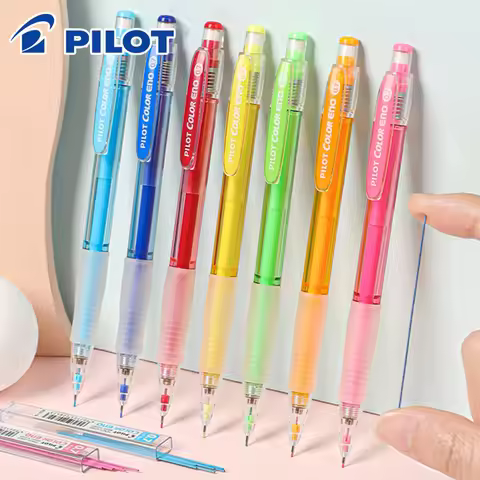 Japan PILOT Colored Pencils Set HCR-197 Mechanical Pencil 0.7mm Erasable Sketching Drawing Art Suppl
