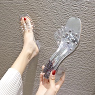 transparent shoe☫❁Women's Transparent High Heels Elegant Pumps 33-42 Yards