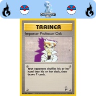 Imposter Professor Oak #102/130 Base Set 2 Vintage 2000 Pokémon TCG