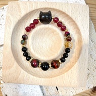 神秘貓傑克水晶手鍊 貴人 愛情 桃花 小人退散 招財