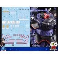 Water Decal 252 HG1/144 Gaia s Ortega Rick Dom (GQ) Ghost Brand