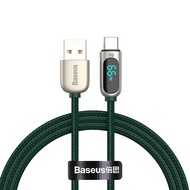 Baseus 66W USB Cable 6A LED Display Fast Charging Cable For Huawei P40 USB C Phone Cable For Xiaomi 