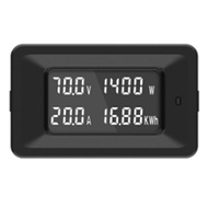 DC Voltmeter Ammeter 4 in 1 Digital Voltage Current Meter LCD Power Meter DC 70V Max 20A