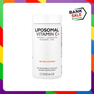 Codeage Liposomal Vitamin C+ 180 Vegetable Capsules Contains 180 Capsules.
