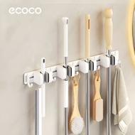 GANTUNGAN ECOCO Continuous Mop Holder Aluminum - Multifunctional Wall Mount Holder for Broom, Mop, U