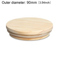 Candle Glass Matte Wooden Lid Jar Kaca Lilin Tutup Kayu