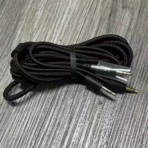 Original Audio Aux Connection cable For Philips Fidelio X3 HIFI headphones 3.5mm to double 3.5mm cab