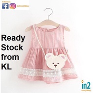 Baby Clothing Baby Girl Dress Toddler Kids Girl Bear Princess Dress (1.5-3 Year)