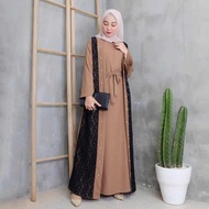 Elina Dress / Baju Muslim Wanita Terbaru 2021 / Gamis Murah / Kekinian