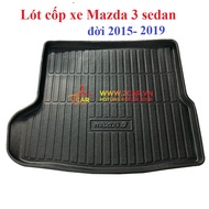 Lót cốp xe Mazda 3/ Mazda3 đời 2015 2016 2017 2018 2019 2020 2021-2022 - 2023- Bản sedan mẫu nhựa dẻ