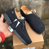 [ FREE GIFT 🎁 ] CLARKS LUGGER (16) Genuine Black Suede S1710001 KASUT KULIT LELAKI MEN MAN SHOES KAS