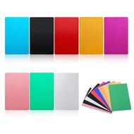 100/150/200 Pack Metal Business Cards Printable Blank Business Name Cards 86x54x0.21mm Aluminum Name
