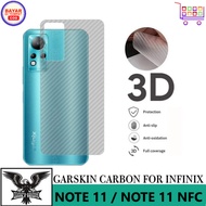 Garskin Carbon Infinix Note 11 Anti Gores Belakang Handphone