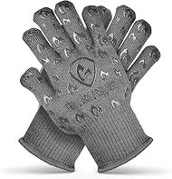 Grill Armor Extreme Heat Resistant Oven Gloves - EN407 Certified 932F - Cooking Gloves for BBQ, Gril