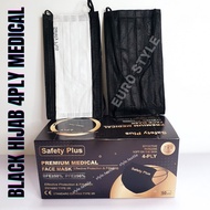 TOPENG MUKA DEWASA HEADLOOP-HIJAB 3PLY 50 PCS | 4ply Headloop Medical Mask 50pcs Box | Headloop Mask