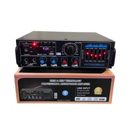 แอมป์ขยายเสียงบลูทูธ 12V พร้อม EQ ในตัว เล่น USB SD Card ได้ AV368BT
