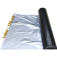 Plastik ROLL HITAM SILVER JUMBO | Plastik MULSA Tanaman Pupuk Sinar Matahari UV Super Tebal