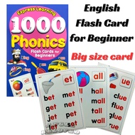 English flash card for kid Express Learning 1000 Phonics Flash Cards For Beginners Preschool English