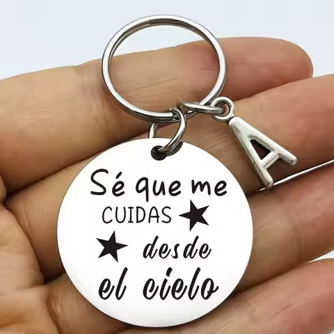 Spanish Keychain Sé Que Me Cuidas Desde El Cielo