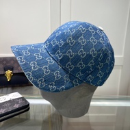 Dior777 Denim Blue Frayed Bucket Hat Sunscreen Sunshade Fashion Trend Unisex