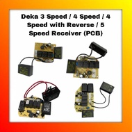 DEKA CEILING FAN - 3 Speeds / 4 Speeds / 4 Speeds with Reverse / 5 Speed PCB BOARD