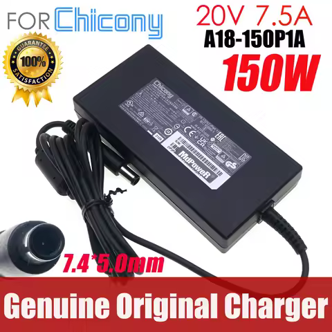 A18-150P1A Original AC Adapter Chicony 20V 7.5A 150W Charger 7.4x5.0mm Laptop Power Supply