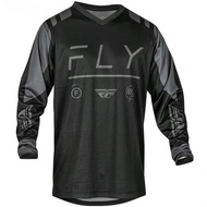 FLY Men's Spring/Autumn Long Sleeve Cycling Jersey, Black & Grey Color! Fly Racing Off-Road Cycling 