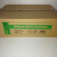 【1BOX=250PCS ! ! !】LION 10"x15" White Envelope 100gsm (254mmx381mm) (EW-40484) (Peel&Seal) (250PCS) 