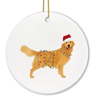 Hiasan Krismas Golden Retriever Voatok - Hiasan Gantung Dekoratif Golden Retriever
